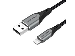 Cable USB 2.0 to Lightning, Vention LABHF 2.4A 1m (Gray)