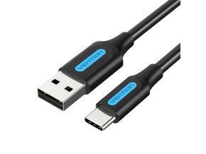 Cable USB 2.0 to USB-C Vention COKBF 5A 1m (black)