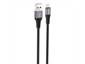 Foneng X112 USB-A to Lightning cable 2.4A, 1m (black)