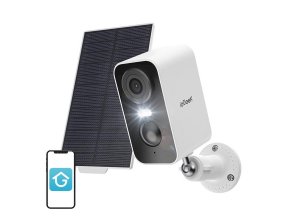 Wireless 3MP WiFi outdoor camera ieGeek ZS-GX3S white with solar panel