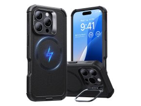 Cyber Tough (HaloLock) ESR case with stand for iPhone 16 Pro (black)