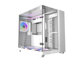 Počítačová skříň Darkflash TH285 se 4 ventilátory (bílá)