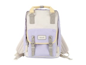 Batoh na notebook Himawari 194L 14'' (fialový a pískový)