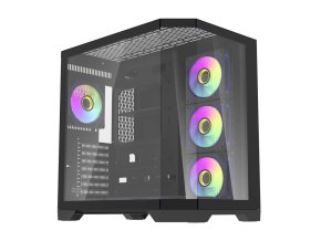 Počítačová skříň Darflash FT418 PRO + 7 ventilátorů aRGB (černá)