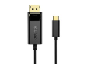 Kabel USB-C na Display Port Choetech XCP-1801BK, jednosměrný, 4K, 1,8 m (černý)