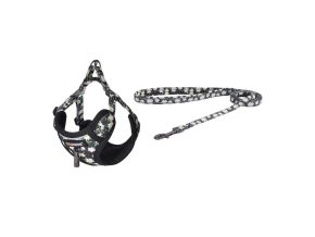Dogness walking set leash+harness for dog (multicolor)