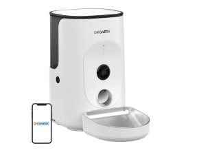 Dogness F15 WiFi 4L smart food dispenser with camera with stainless steel container (white)
