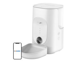 Dogness F16 WiFi 5G 4L smart food dispenser with plastic container (white)