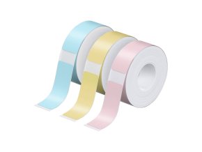 Nelko thermal label for label printer P21 (blue/yellow/pink, 12*40 mm）.