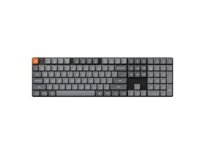 Keychron K5 Max QMK/VIA nízkoprofilová bezdrátová mechanická klávesnice Bílé podsvícení Hnědý spínač