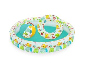 BESTWAY 51124 Sada nafukovacího bazénu 1.22x20, kolo 46cm, míč 27cm