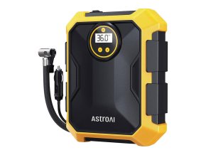 Vzduchový kompresor AstroAI CZK-3674 12V DC 100PSI (žlutý)