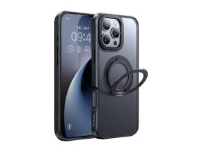McDodo PC-4932 MagSafe case for iPhone 16 Pro with stand (black)