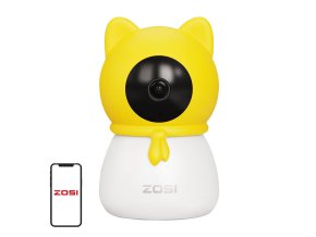 ZOSI 4MP HD 355° elektronická kamera/chůva
