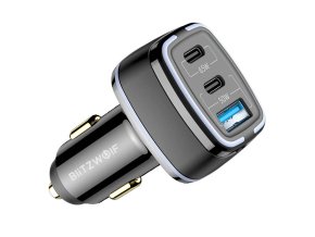 BlitzWolf BW-BC4 115W 3portová nabíječka do auta USB PD
