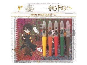 Set s foukacími fixy a notesem Harry Potter