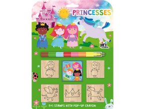 Razítka 5+1 s voskovkou Princezny