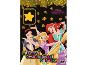 Třpytivé vyškrabávací obrázky Princezny