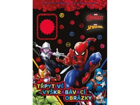 Třpytivé vyškrabávací obrázky Marvel