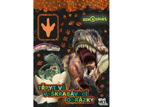 Třpytivé vyškrabávací obrázky Dinosauři