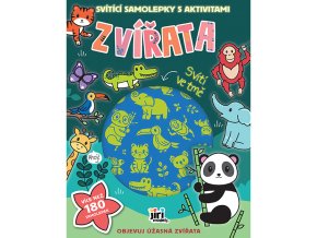 Svítící samolepky s aktivitami Zvířata