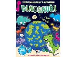 Svítící samolepky s aktivitami Dinosauři