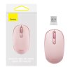 Bezdrátová myš Baseus F01B Tri-mode 2.4G BT5.0 1600 DPI (růžová)