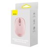 Bezdrátová myš Baseus F01B Tri-mode 2.4G BT5.0 1600 DPI (růžová)