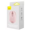 Bezdrátová myš Baseus F01B Tri-mode 2.4G BT5.0 1600 DPI (růžová)