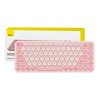 Baseus K01A Bezdrátová třírežimová klávesnice Baby Pink