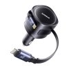 Baseus Enjoyment Max autonabíječka s USB-C + Lightning kabely 60W černá