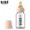 BIBS 5013244 Skleněná láhev proti kolice 110 ml Blush