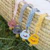 BIBS 9401102 PACIFIER BRAID dummy tag 100% organická bavlna GOTS Cloud/Iron