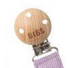 BIBS 9401111 PACIFIER BRAID dummy tag 100% organická bavlna GOTS Sky/Mauve