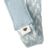 BIBS 9401112 PACIFIER BRAID dummy tag 100% organická bavlna GOTS Baby blue/Ivory