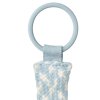 BIBS 9401112 PACIFIER BRAID dummy tag 100% organická bavlna GOTS Baby blue/Ivory