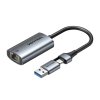 Adaptér Vention USB-A + USB-C do Gigabit Ethernet 0,15 m