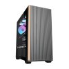 Počítačová skříň Darkflash DS900WS (černá) + 4 ventilátory