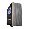 Počítačová skříň Darkflash DS900WS (černá) + 4 ventilátory