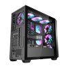 Počítačová skříň Darkflash DS900WD (černá) + 4 ventilátory
