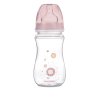 CANPOL 35/217 Butelka szerokootworowa antykolkowa Easystart Newborn Baby 240 ml różowe kwiatki