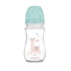 CANPOL 35/221 Širokohrdlá antikoliková láhev EasyStart Exotic 240ml zelená