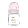 CANPOL 35/233 120ml širokohrdlá antikoliková láhev Easy Start Royal růžová