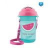 CANPOL 4/102 Bidon se skládací silikonovou trubičkou 400ml So cool pink