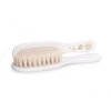 CANPOL 7/406 Kartáč s hřebenem Newborn soft přírodní bílý