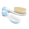 CHICCO 00006569200000 Kartáč + hřeben z přírodních štětin modrý