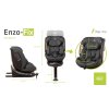 4 BABY Fotelik ENZO-FIX 40-150cm grafit I-SIZE