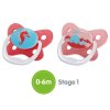 Dr.Browns PV12302 PreVent MOTILE ortodontická figurína 0-6m 2-pack růžová