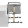 KINDERKRAFT Dětská postýlka Neste Grow Light Grey Full Wood