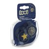 LOVI 22/894 Dynamická silikonová savička 6-18m 2 ks Stardust modrá